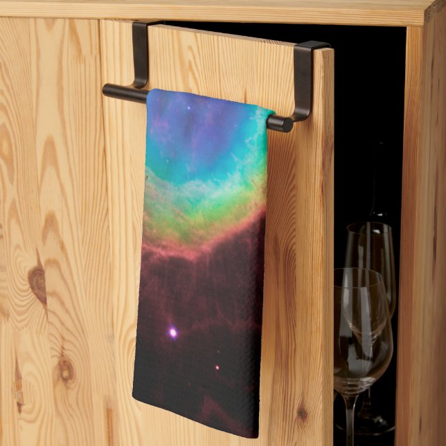 Ring Nebula Detail Space Photo Kitchen Towel (Thirds Fold)