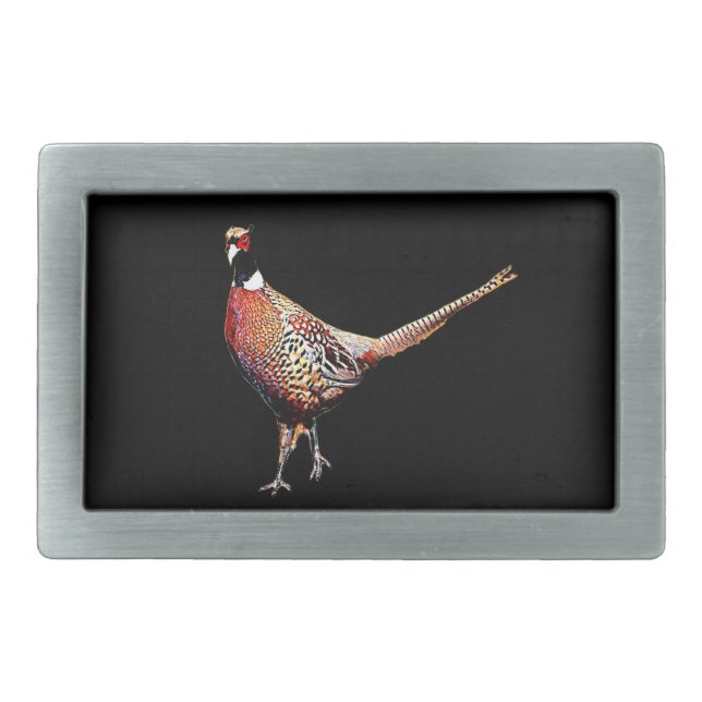 Ring necked Pheasant Belt Buckle (Front)