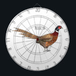 Ring-necked pheasant bird cartoon illustration  dart board<br><div class="desc">Ring-necked pheasant bird cartoon illustration</div>