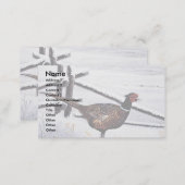 Ring-necked pheasant business card (Front/Back)