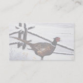 Ring-necked pheasant business card (Back)