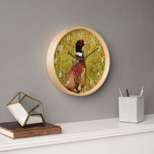 Ring-necked Pheasant Wall Clock