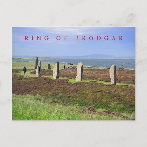 Ring of Brodgar view postcard
