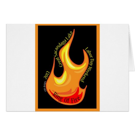 Ring Of Fire 2012 Flame Cards (Front Horizontal)