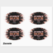 Ring Of Fire 2016 Oval Sticker | Zazzle