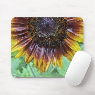 Ring of Fire Sunflower Mouse Pad