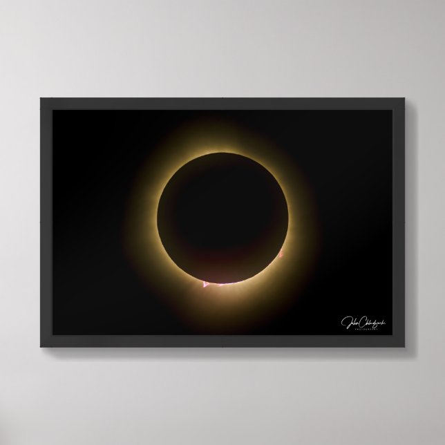 Ring of Fire — Total Solar Eclipse Framed Art (Framed Front)