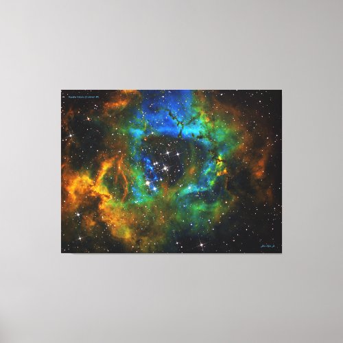 Ring of God _ Rosette Nebula _ Distinguished Canva Canvas Print