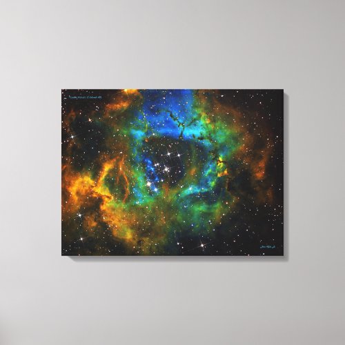 Ring of God _ Rosette Nebula _ Medium Canvas Print