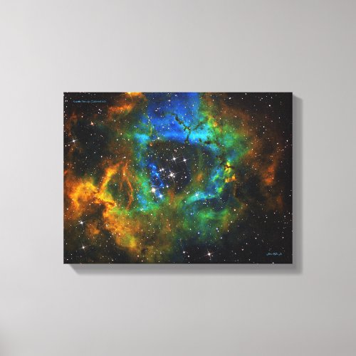 Ring of God _ Rosette Nebula _ Small  Canvas Print