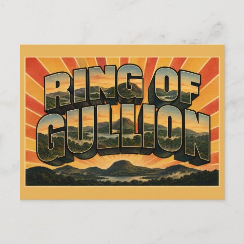 Ring of Gullion Northern Ireland Vintage Travel Postcard