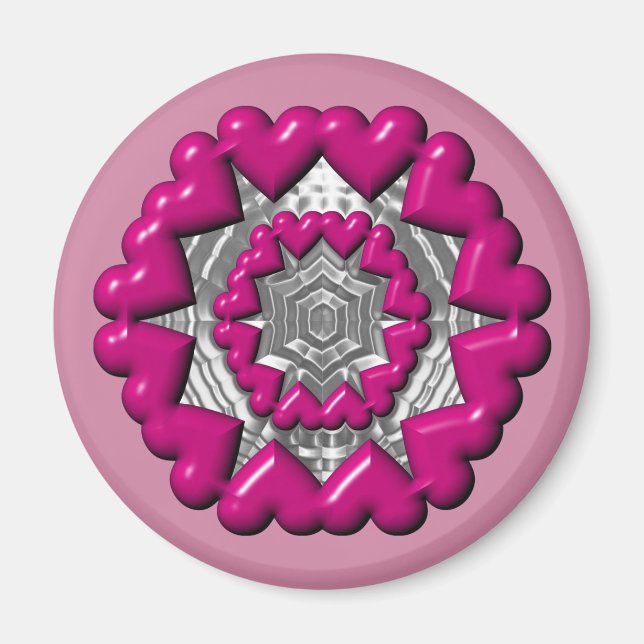 Ring of Hearts Valentine Magnet (Front)