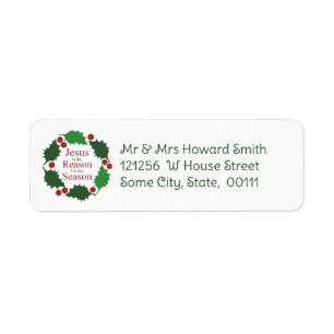 Ring of Holly Jesus Reason for Season Return Label