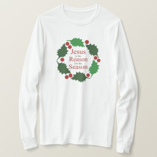 Ring of Holly Jesus Reason for Season T-Shirt