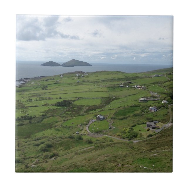 Ring Of Kerry Ireland Irish Ocean View Tile (Front)