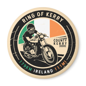 Ring of Kerry Ireland Motorcycle Magnet