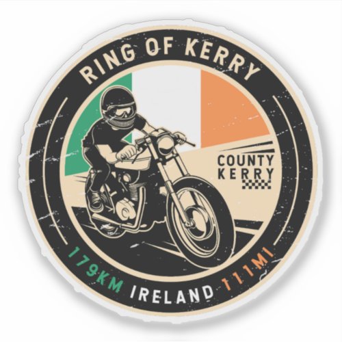 Ring of Kerry Ireland Motorcycle Sticker