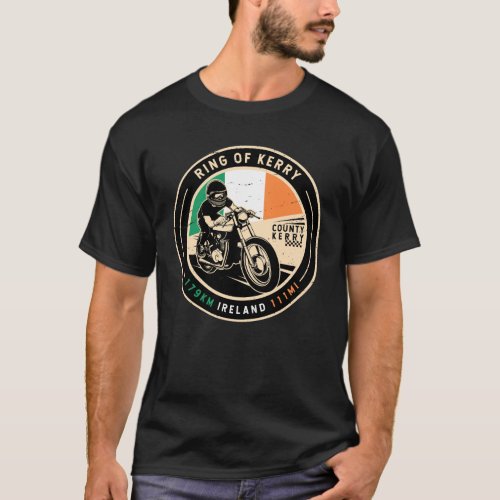 Ring of Kerry Ireland Motorcycle T_Shirt