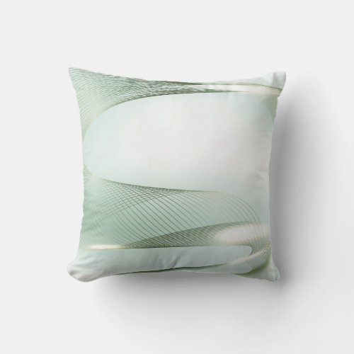 Ring of Lines Throw Pillow