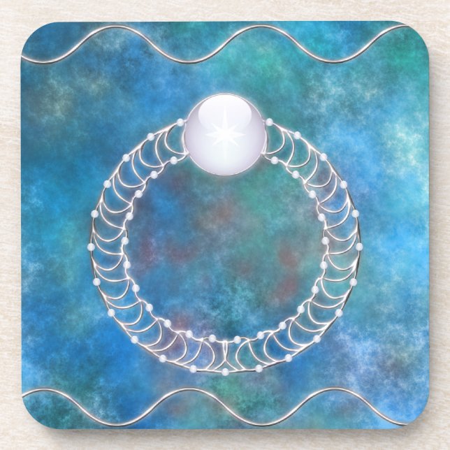 Ring of Water Cork Coaster (Front)