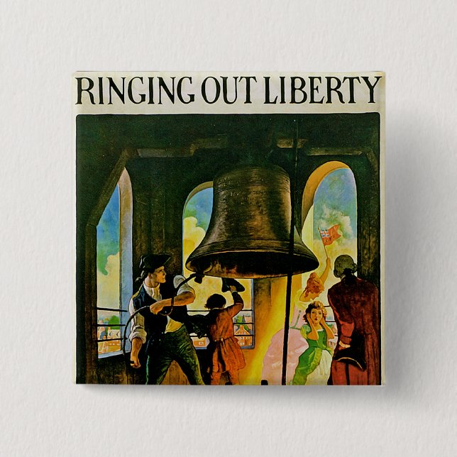 Ring Out Liberty Button (Front)