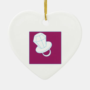 Ring Pop Ceramic Ornament