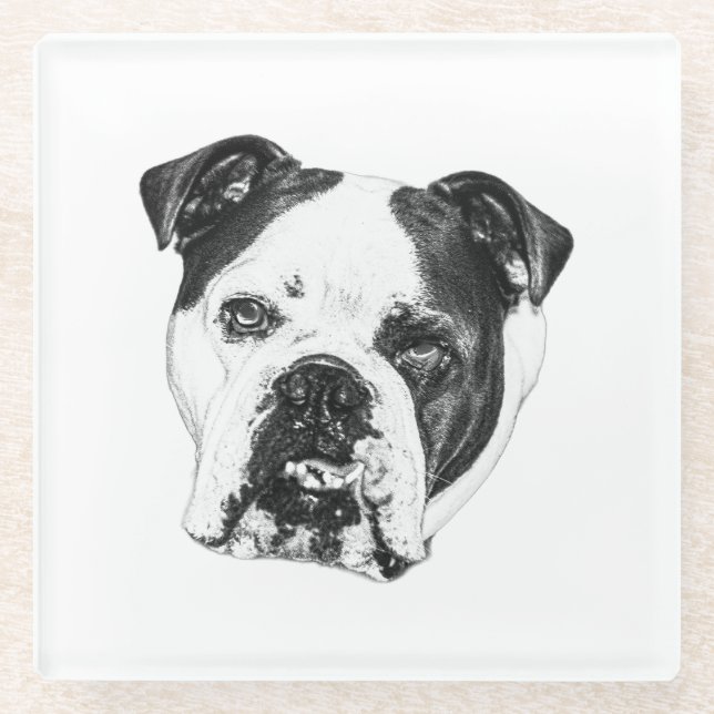 Ring-Safe Bulldog Coaster (Front)