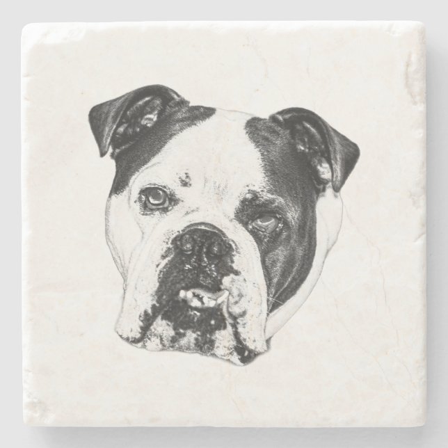 Ring-Safe Bulldog Coaster (Front)