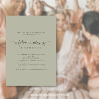 Ring Script Future Mrs Light Sage Bridal Shower