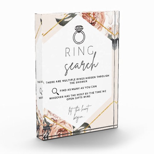 Ring Search Hunt Bridal Shower Game Photo Block
