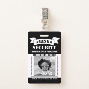 Ring Security Agent Photo ID Badge