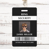 Ring Security Agent Photo ID Ring Bearer