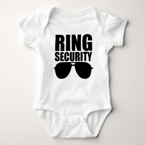 Ring Security Baby Ring Bearer Wedding Baby Bodysuit