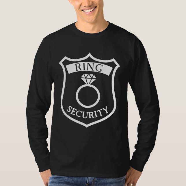 Ring Security Badge  Best Man or Ring Bearer  1 T-Shirt (Front)