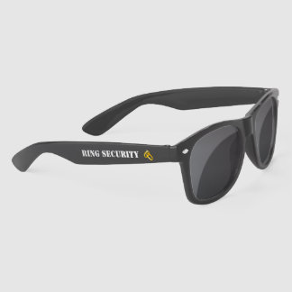 Ring Security black Sunglasses for ring bearer