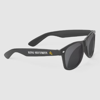 Ring Security Black Sunglasses For Ring Bearer by logotees at Zazzle