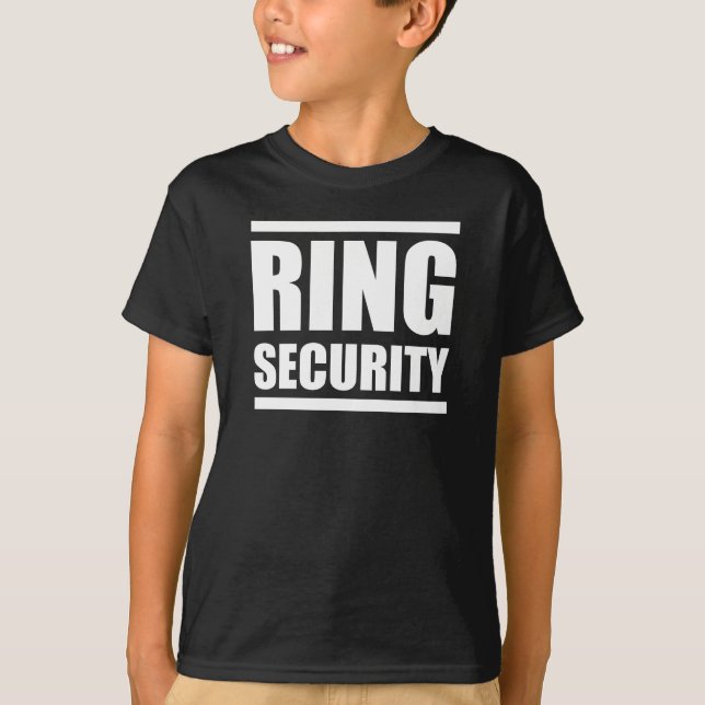 Ring Security Boys wedding shirt (Front)