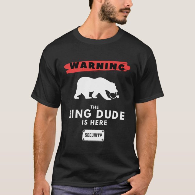 Ring Security  for Boy Ring Dude Bearer Wedding T-Shirt (Front)