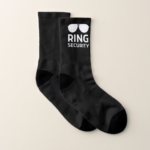 Ring security funny wedding ring bearer kids socks