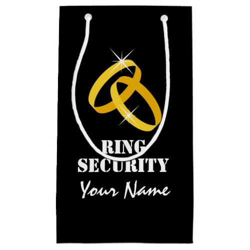 Ring Security gift bag for wedding ring bearer