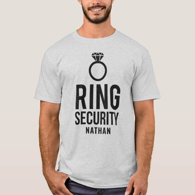 Ring Security | Groomsmen Name T-Shirt (Front)