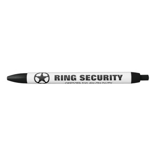 Ring security kids wedding ring bearer favor black ink pen