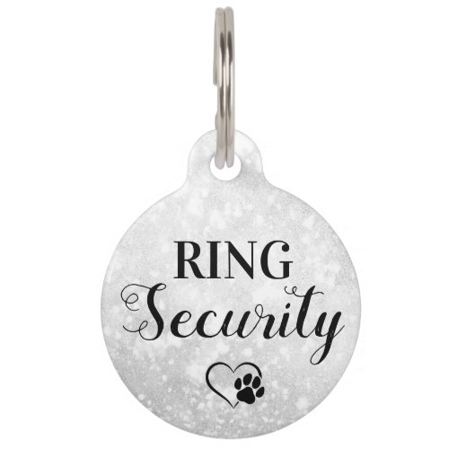 Ring Security Personalized Dog Pet Wedding Pet ID  Pet ID Tag