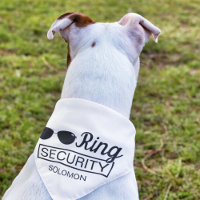 Ring Security pet wedding elegant dog ring bearer