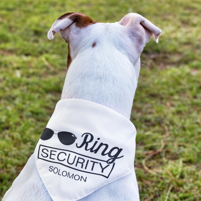 Ring Security pet wedding elegant dog ring bearer Bandana (Creator Uploaded)