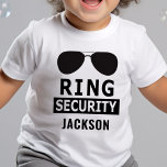 Ring Security Ring Bearer Boy Toddler T-shirt<br><div class="desc">Ring Security Ring Bearer Personalized Boy Shirt</div>
