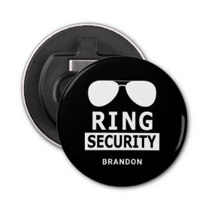 Ring Security Ring Bearer Groomsman Gift Bottle Opener