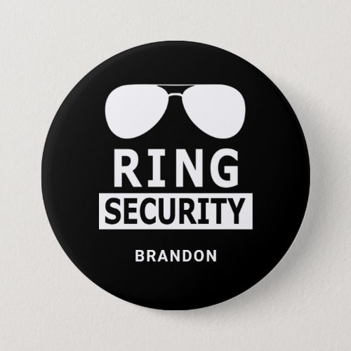 Ring Security Ring Bearer Groomsman Gift Button