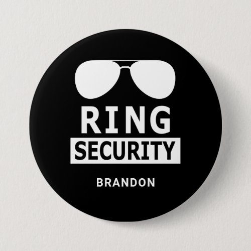 Ring Security Ring Bearer Groomsman Gift Button