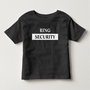 Ring Security Ring Bearer Name Toddler T-shirt